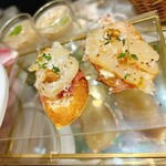 HAUTE COUTURE CAFE OMOTESANDO - 洋梨、生ハム、くるみ、グラナバダーノのタルティーヌ♡