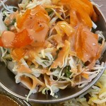 ターマンナビリヤニ - Aミックス(950円)のサラダ