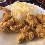 手打ち讃岐うどん じゃんぼ - よくある味の唐揚げ　うんまいうんまい