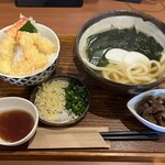 麺-BAR- KOMOAN - ミニ天丼セット　牛角肉トッピング
