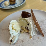 レストラン リッシュ - 和栗のモンブラン断面