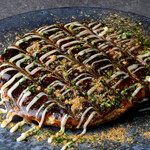 鉄板焼DINING YANAGI - お好み焼き（京都ぽーくの豚玉）