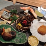 おとぎの宿米屋 - 秋の味覚満載の小皿料理