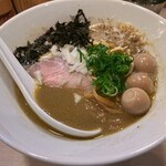 中華そばカナリヤ - 煮干しそばうずら卵トッピング