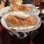 お食事処 楽 - まずはタルタルソースでいただきます