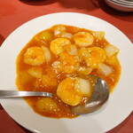 千馬 - エビチリ（1300円）