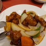 千馬 - 黒酢入り酢豚（1200円）