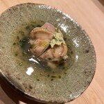 鮨 龍次郎 - 蛤の海苔餡かけ