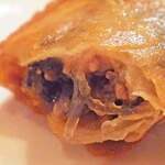 ヤムチャパパ - 揚げたてで皮がサックサク！
      具材も見えるかな～？
