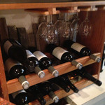 ビストロ シン モモタロウ - ワインディスプレイ