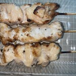 炭火くしやき鳥泉亭 - むね肉3本！
