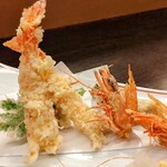 和食処 大ばん - 石巻クマエビの天ぷら