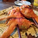 炉端ト酒 タキビヤ。 - 絶品の手羽ほうれん！！