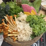 しゃぶしゃぶ KINTAN - 旬野菜の盛り合わせ