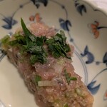 居酒屋日本海 - 鯵のなめろう