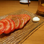薙-nagi-熟成鶏十八番 - トマトのスライス