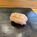 小判寿司 - 海老・昆布締め