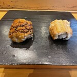 小判寿司 - 穴子・塩とタレ