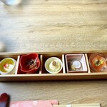 つるよし料理店 - 前菜全景