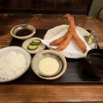 美はる - エビフライ定食