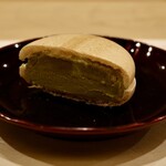 鮨 やすみつ - 抹茶の最中アイス