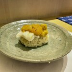 鮓 きずな - 昆布森 馬糞雲丹、雲丹泡醤油