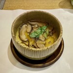 鮓 きずな - 岩手 原木椎茸と山椒の茶碗蒸し