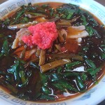 さかえや - 満州にらラーメン（醤油・アップ）