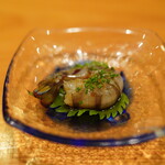 日本料理 たかむら - 車海老の芋焼酎漬け