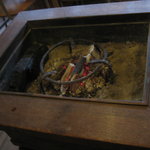 カナイシ - お店のセンターに置いてある火鉢