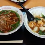 Chuuka Ryourimimanen - 台湾ラーメンと中華飯800円