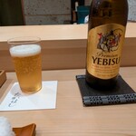 鮨 たかはし - エビスビール