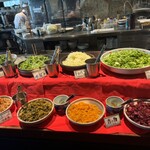 羅豚 - サラダ　煮物　お漬け物　