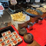 羅豚 - 明太子　天ぷら　里芋煮物