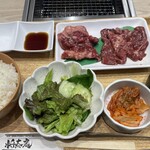 MY YAKINIKU STYLE 将泰庵 - 将泰庵カルビと旨味ハラミ御膳＋チョレギサラダ