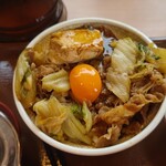 すき家 - 料理写真:月見すきやき牛丼