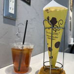 クレープショップ サル - 料理写真:チョコバナナクリーム アイスティー