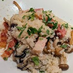 ベジバル チバットリア - １０月限定☆牡蠣とベーコンとキノコのリゾット♪