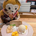 ベジバル チバットリア - ラスちゃんも食べたくて前のめりʕ⁠ ⁠º⁠ ⁠ᴥ⁠ ⁠º⁠ʔ♡
