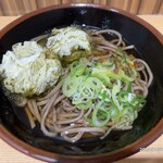 気比そばあまの - おぼろそば ¥400-おぼろトッピン¥60(2024/10/30)