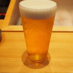 立ち鮨 ひでぞう - 生ビール