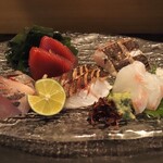 立ち鮨 ひでぞう - お造り盛り合わせ