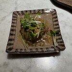 花林糖 - 前菜(里芋の揚げ浸し)、衣のサクッと里芋のホクッのバランスが絶妙！柚子が香る味付けで甘辛具合も丁度良い