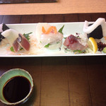 レストラン QUATRE CINQ (道後夢蔵) - 刺身三種盛り
