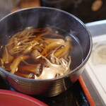 そば処 三分一 - きのこ汁つけそば