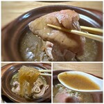 中華 大しげ - ＊佐賀牛が柔らかく美味しいですね。♪ 糸蒟蒻なども入っていました。 沙茶醤の程よいピリ辛感がいいアクセントになり、煮込みスープも美味しく秀逸。