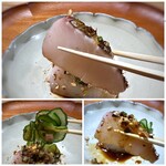 中華 大しげ - ＊よだれ鶏のタレの味わいがよく、一緒にいただくと美味しいこと。(*’U`*)