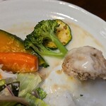 キッチン ブルー グローブ - ハンバーグはひと口