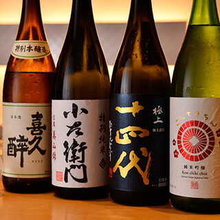定番もの～その時だけの季節の銘酒まで5～6種類の日本酒を厳選