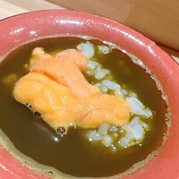 鮨 つきうだ - ついでに馬糞ウニとシャリもイン。即席和風リゾットの完成です
